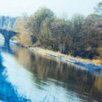 A winter scene of the River Boyne at Stackallen bridge.