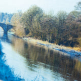 A winter scene of the River Boyne at Stackallen bridge.