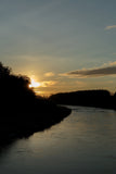 Sunset on the river Boyne at Bellinter.