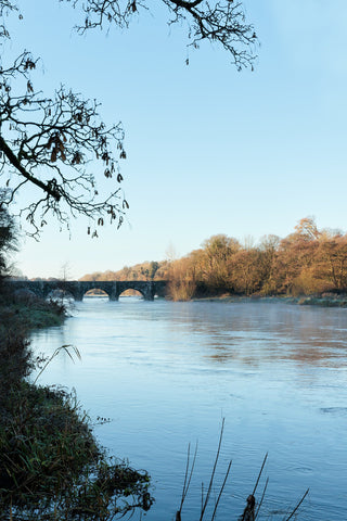 Broadbridge, Stackallen on the River Boyne on a chilly December morning.