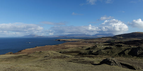 A beautiful view from Clare Island over Clew Bay towards Croagh Patrick on the mainland.