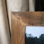 These framed canvases are my pride and joy.  I love them all individually. Together with my father in law Jim, we have worked tirelessly to create them. This range is not meant to be "perfect". Their imperfections are what make them perfect and unique. The canvas together with the handmade frames create a really earth and natural feeling product.  The frames are more rustic than sleek. 